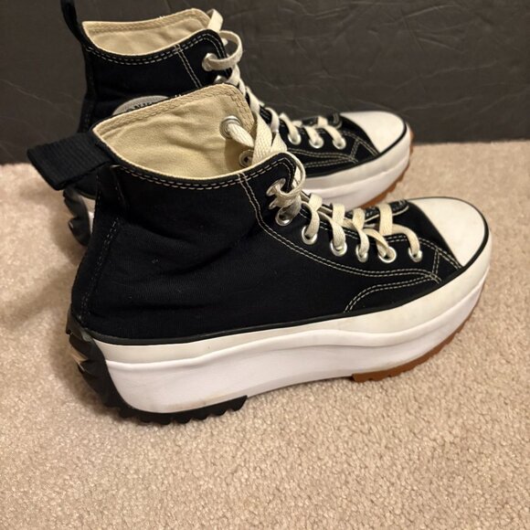 Converse CT Allstar Run Star Hike Hi Shoes Unisex M7.5 W9 Black White 166800C - Picture 3 of 9